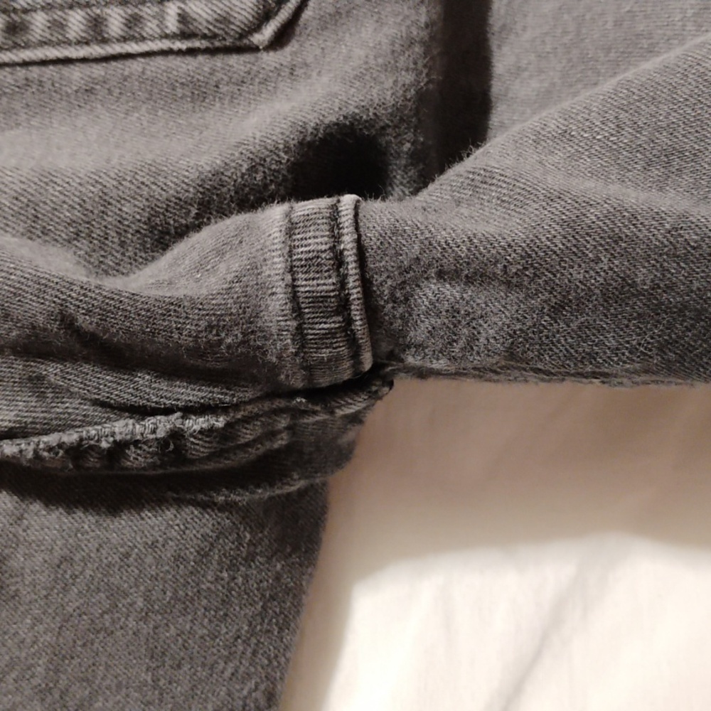 Free People Great Heights Fringed Hem Black Jeans Sz.29 Hardly Worn (A-72) - Picture 8 of 10